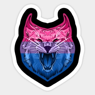 Caracal (Bisexual Pride Flag) Sticker